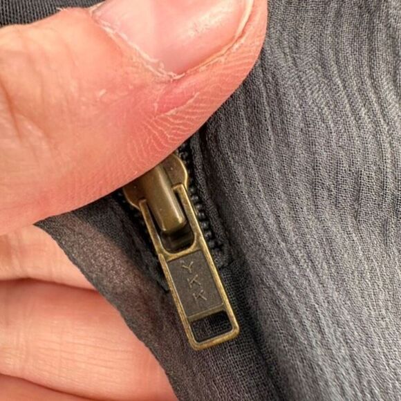 La Rok Sleeveless Lined Spaghetti Strap Sheer Tank Top Black Medium Asymmetrical - Picture 9 of 12